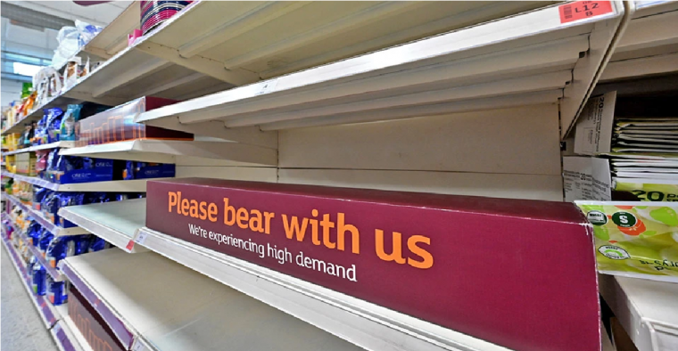 Αγγλία: Χαμός με τα άδεια ράφια σε σούπερ μάρκετ και μαγαζιά | Loutraki 365